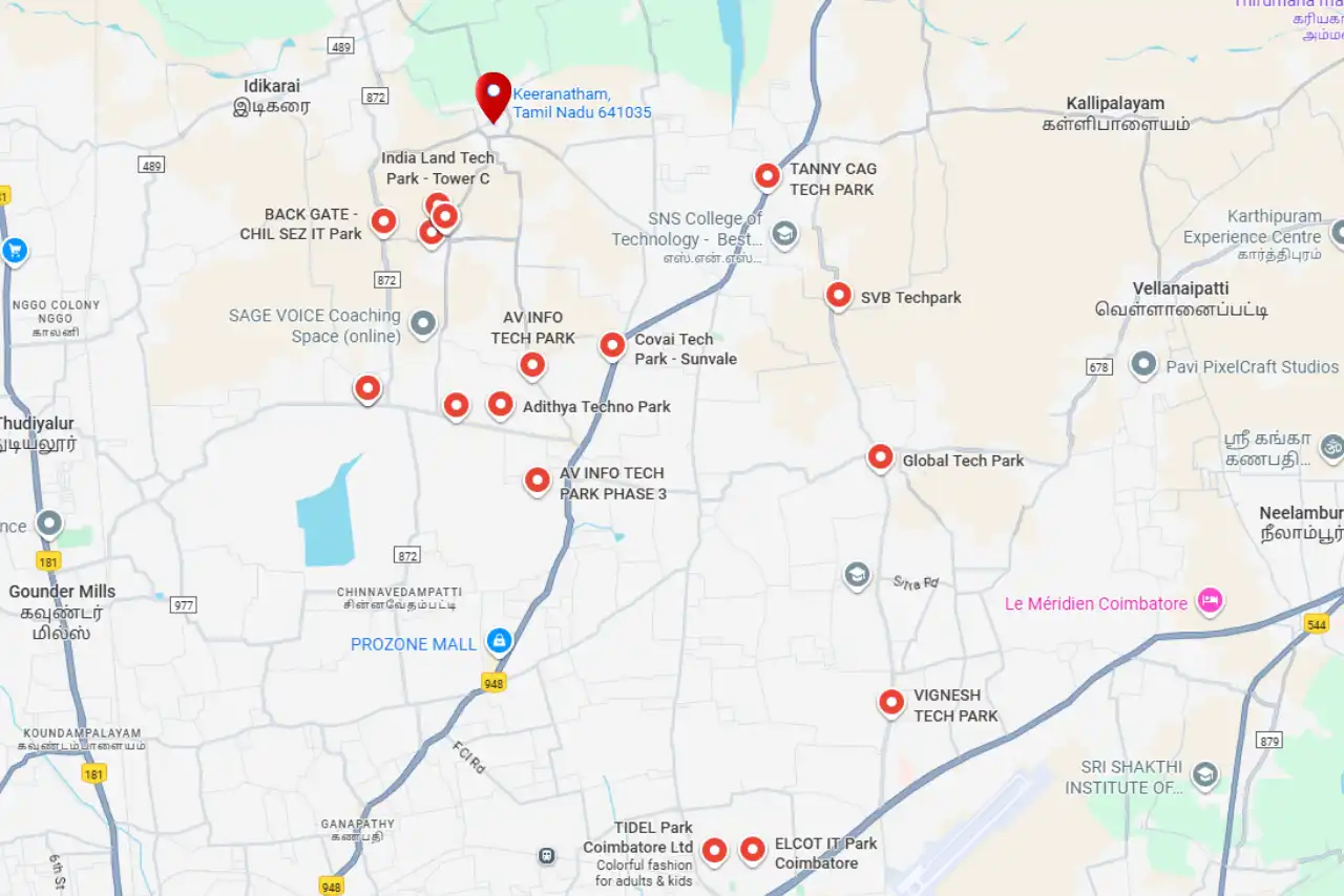 IT & Tech Parks Near Keeranatham - LFS