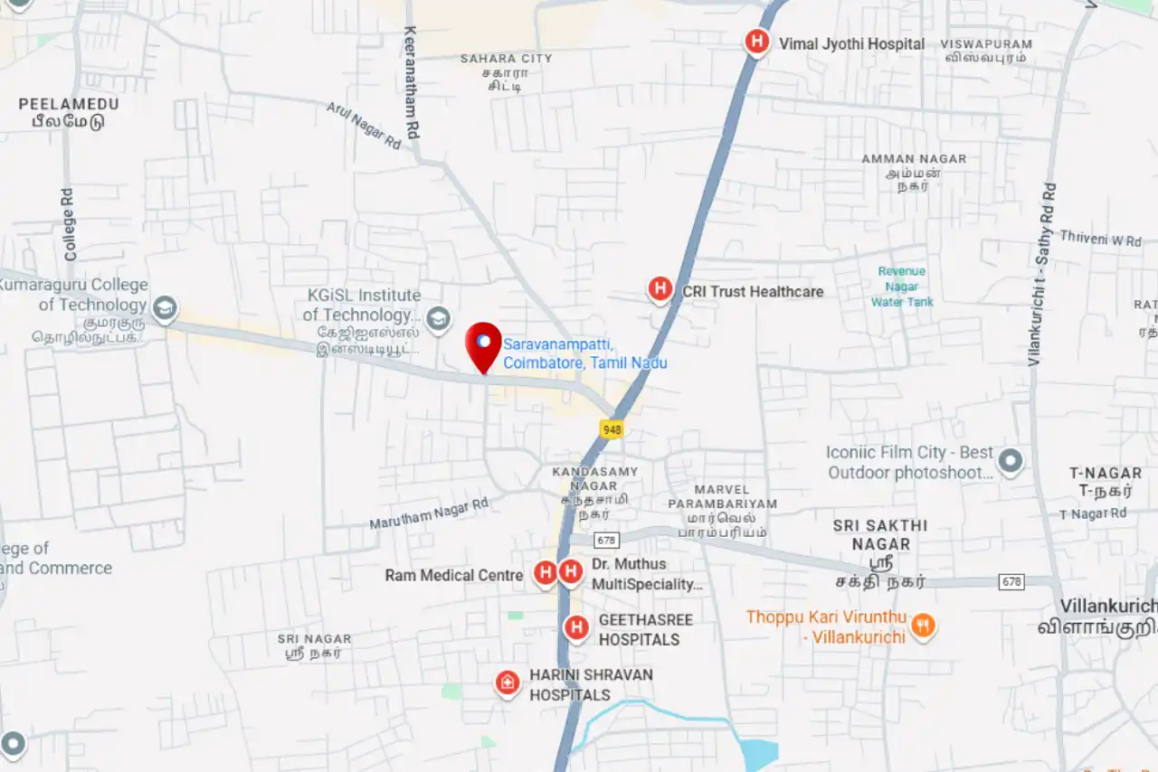 Nearby Hospitals, Saravanampatti - LFS